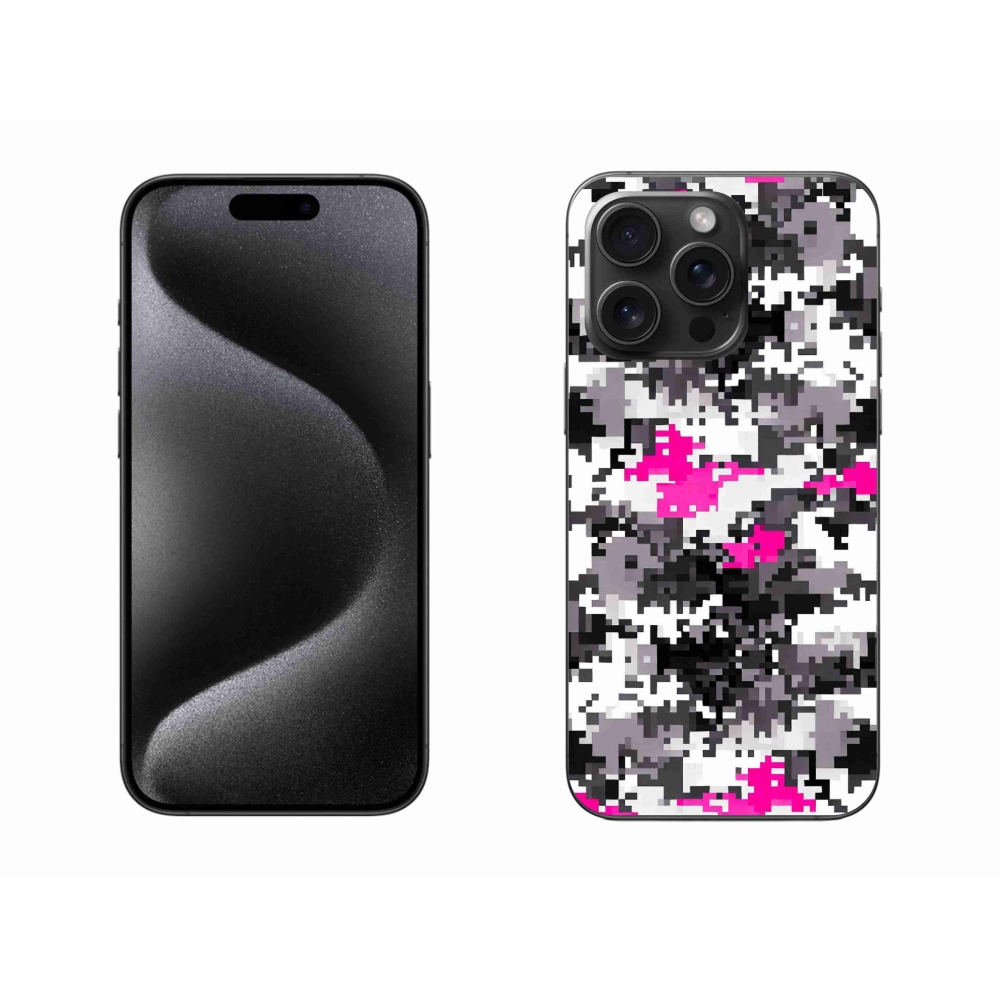 Zselés borítás mmCase iPhone 15 Pro Max készülékhez - terepszínű minta 4