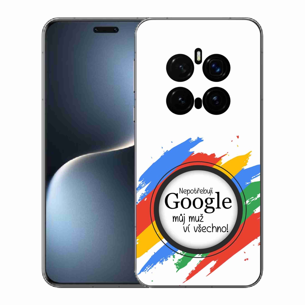 Gél borító mmCase a Honor Magic 7 Pro 5G-n - az ember tudja, hogy minden fehér háttérrel rendelkezik