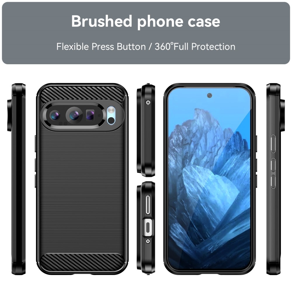 Szénálló zselés tok Google Pixel 9/9 Pro készülékhez - fekete