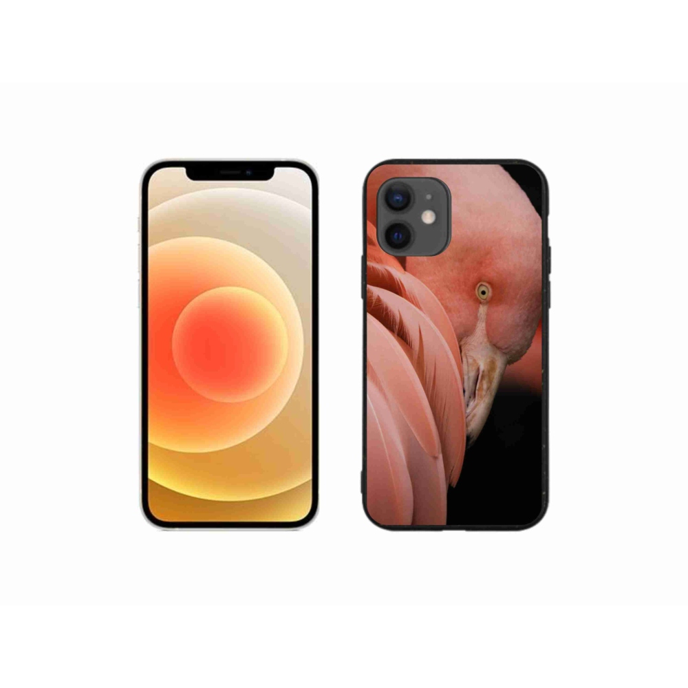 Zselés borítás mmCase iPhone 12 mini készülékhez - flamingó 3