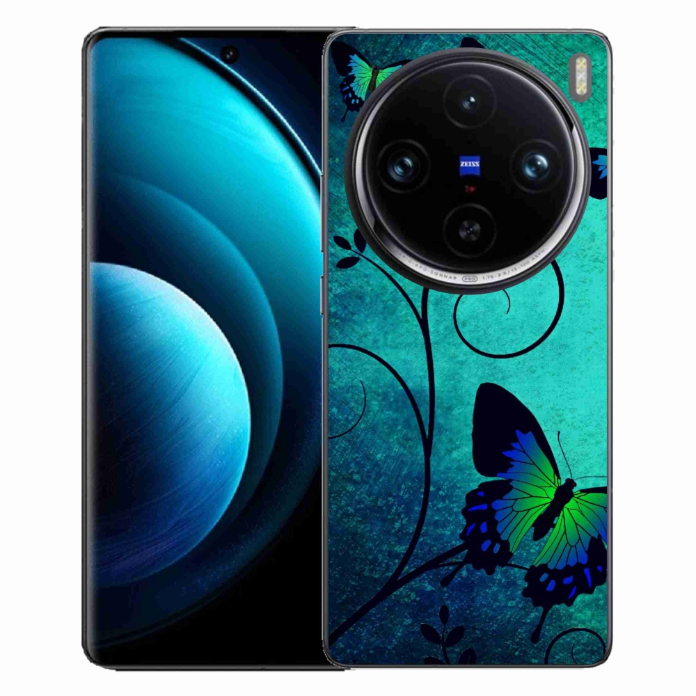 Zselés borítás mmCase a Vivo X100 Pro 5G készülékhez - színes pillangók