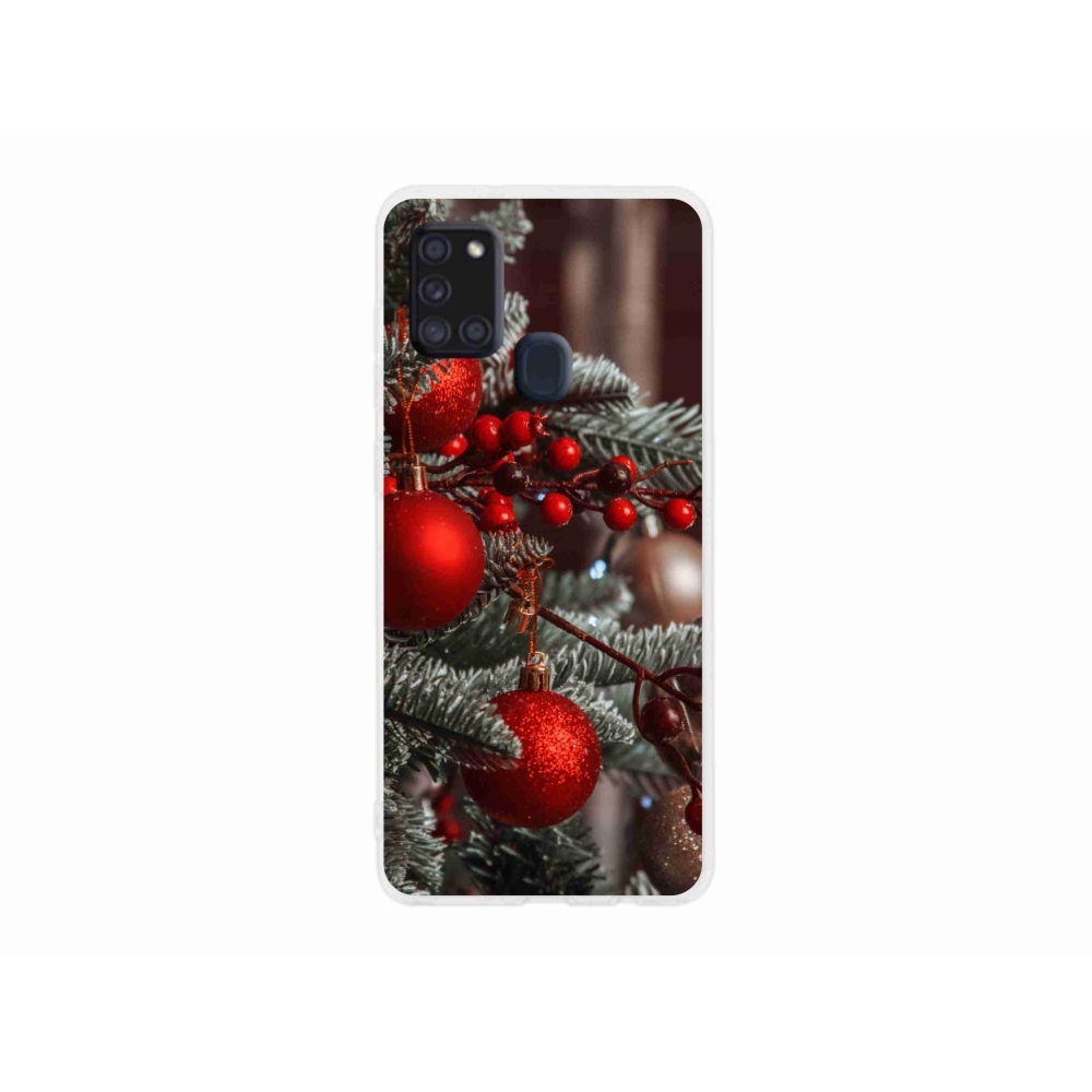 Gél borítás mmCase Samsung Galaxy A21s készülékhez - karácsonyi dekoráció 2