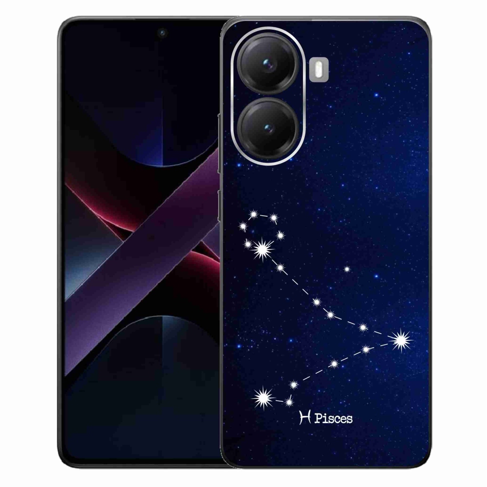 Gél borítás mmCase a Xiaomi Poco X7 Pro 5G számára - csillagkép Halak