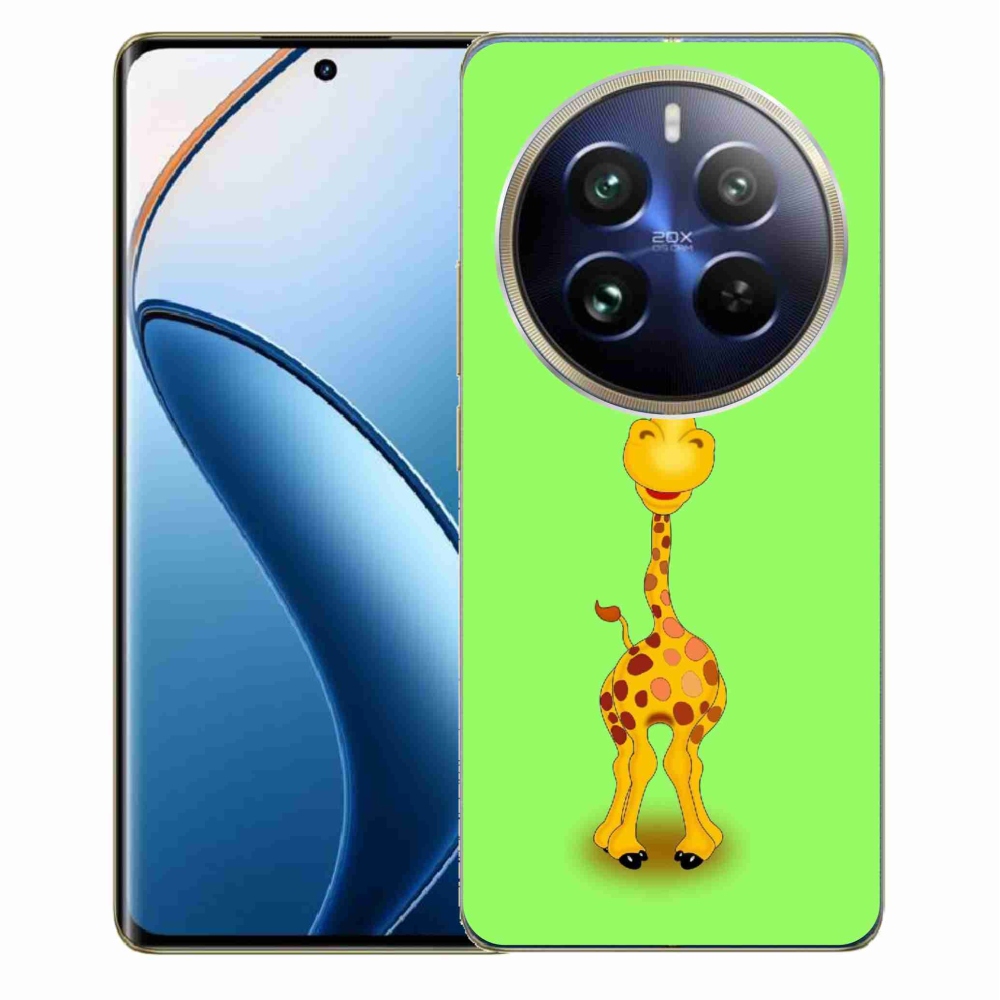 Gél borítás mmCase a Realme 12 Pro 5G/12 Pro+ 5G számára - rajzfilm zsiráf