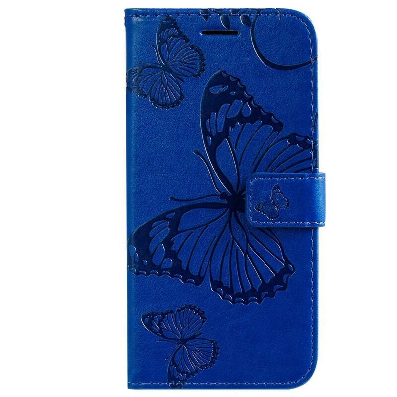 Nagy pillangó könyv tok Xiaomi Redmi 10A - kék