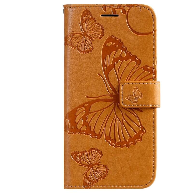 Nagy pillangó könyv tok Xiaomi Redmi 10A - sárga