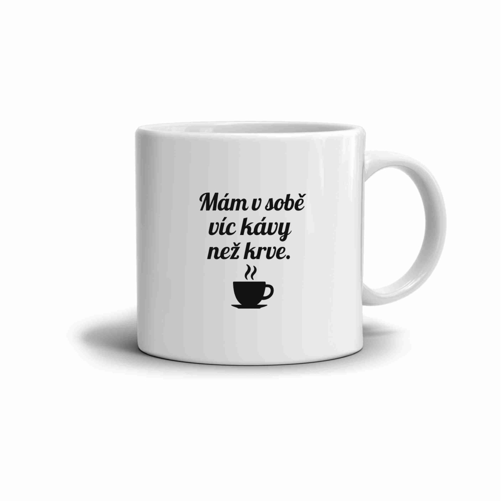 Fehér kerámia bögre 330ml képpel - kávé idézet 6