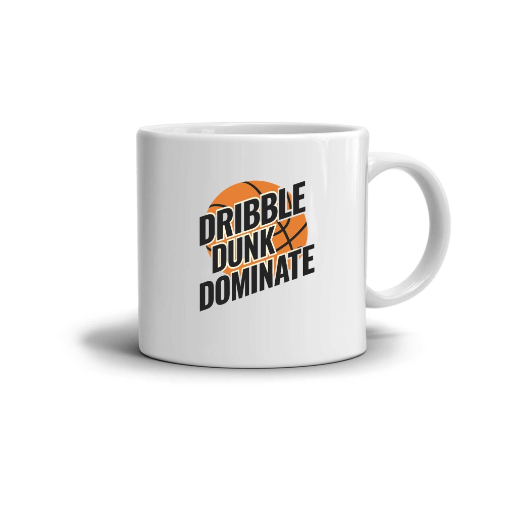 Fehér kerámia bögre 330ml képpel - csöpögős