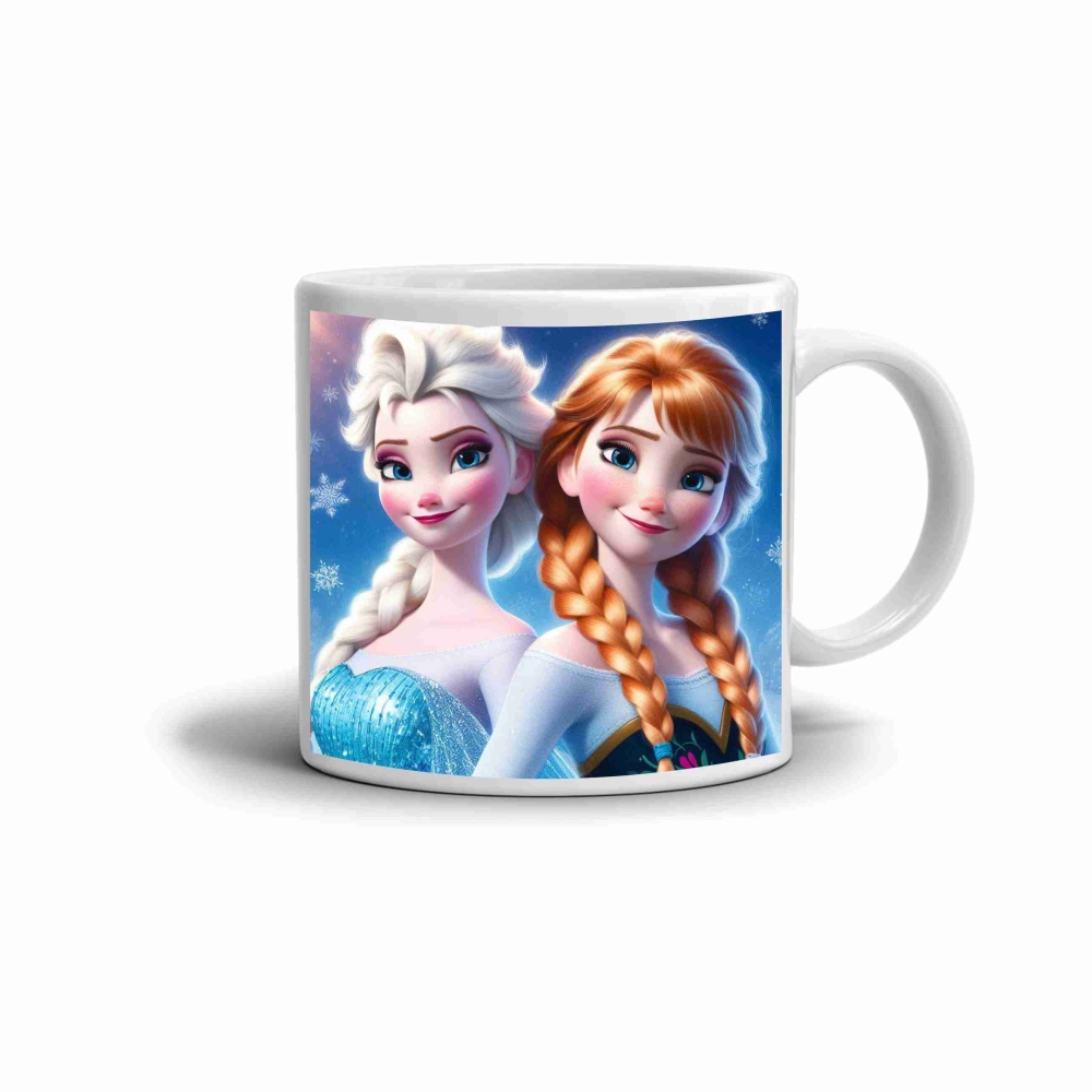 Fehér kerámia bögre 330 ml képpel - Jégvarázs 2