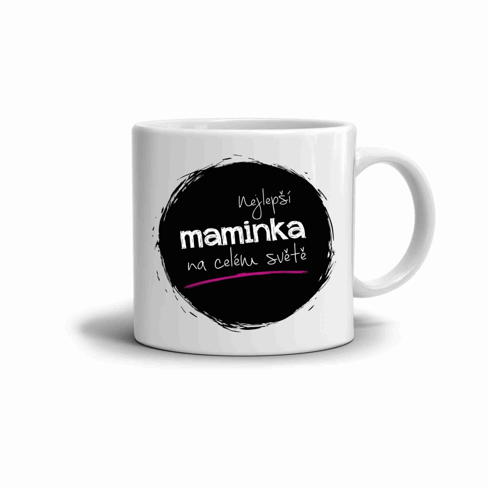 Fehér kerámia bögre 330ml képpel - legjobb anya 2 (sötét téma)