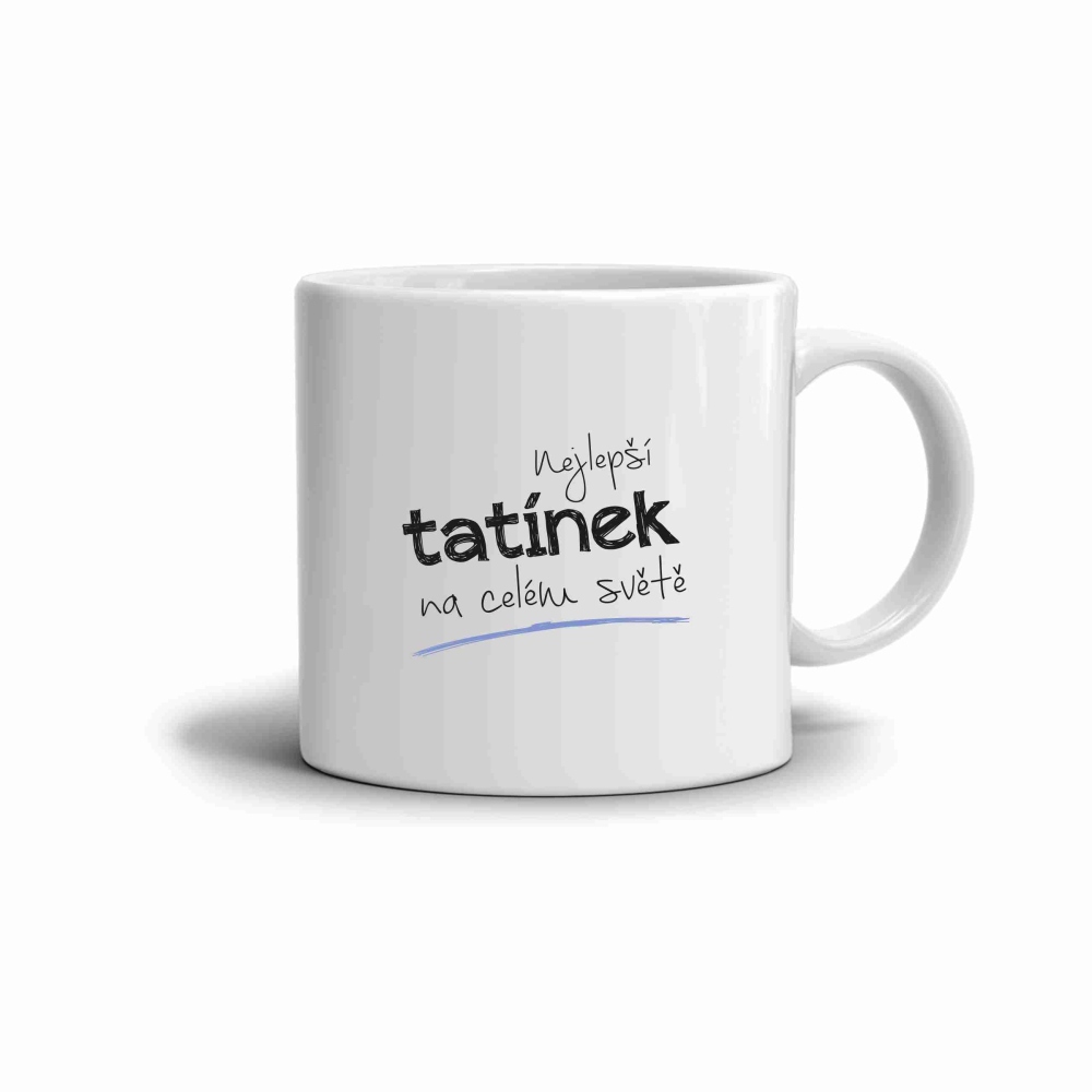 Fehér kerámia bögre 330ml képpel - legjobb apa 2