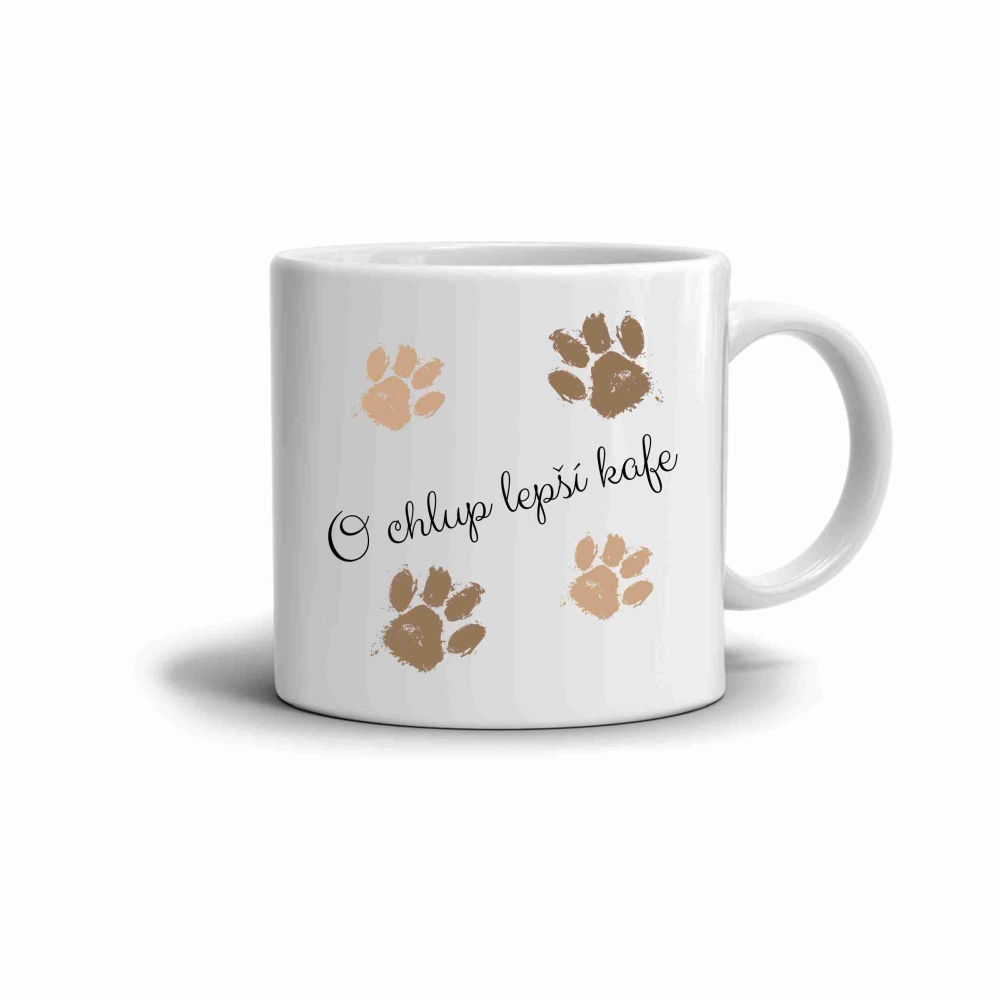 Fehér kerámia bögre 330ml képpel - egy hajszállal jobb