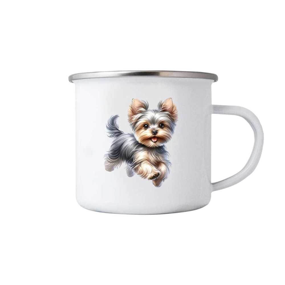 Fehér bögre 380ml képpel - Yorkshire terrier 2