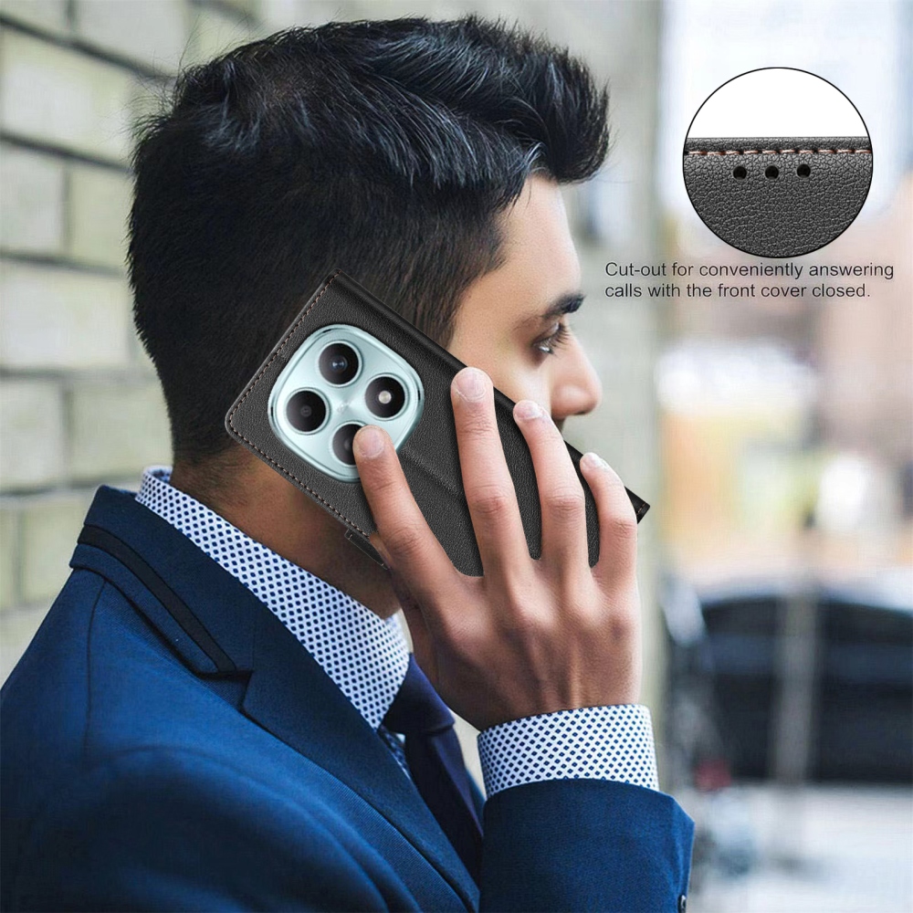 BINFEN könyv tok Xiaomi Redmi Note 15 Pro+ 5G - fekete