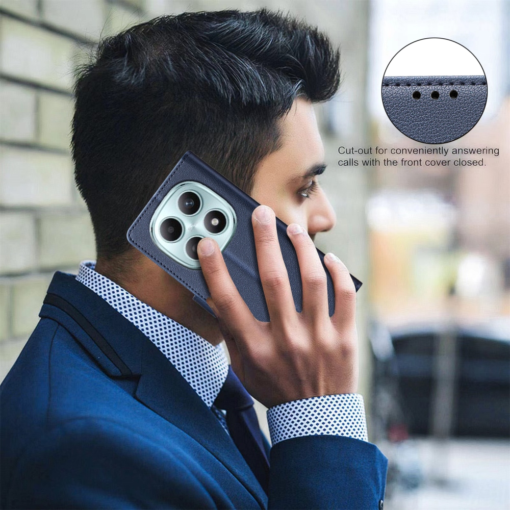 BINFEN könyv tok Xiaomi Redmi Note 15 Pro+ 5G - kék