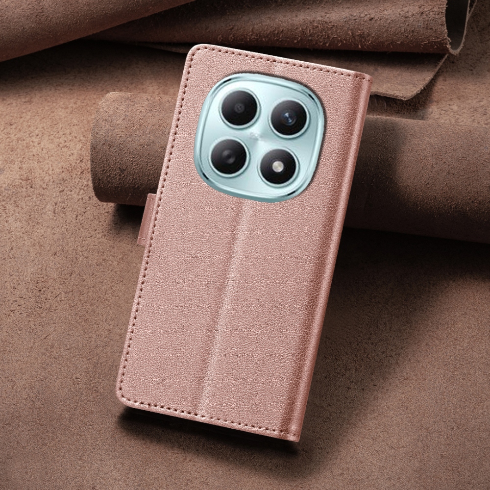 BINFEN könyv tok Xiaomi Redmi Note 15 Pro+ 5G - rózsa arany