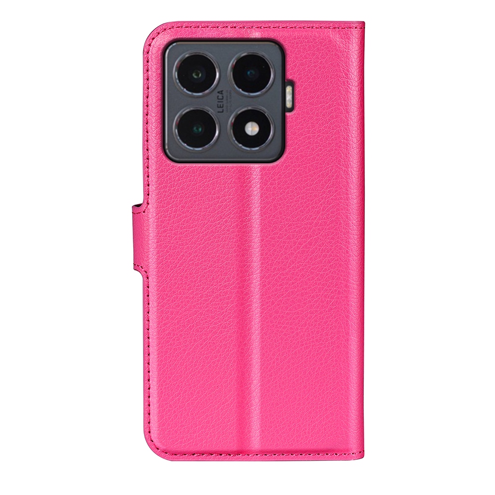Litchi könyv tok Xiaomi 15T Pro - rózsa