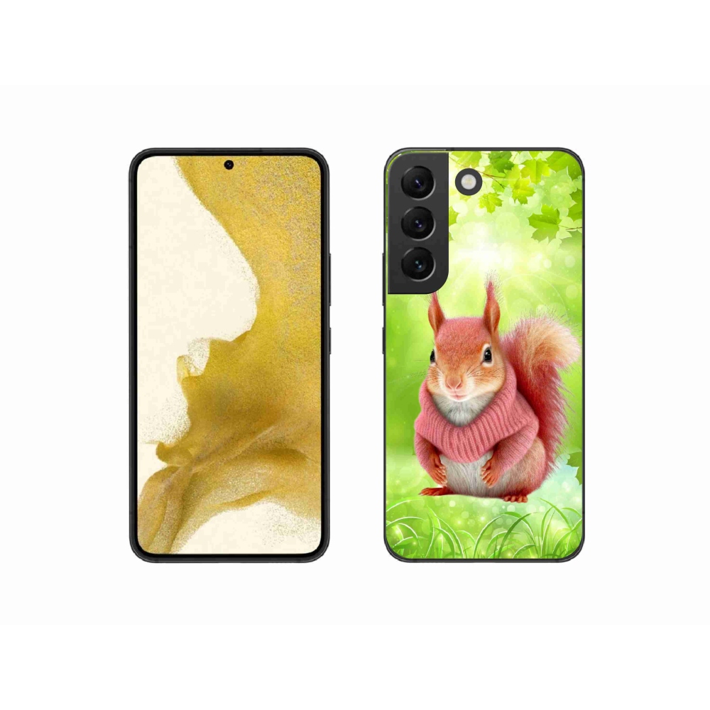 Zselés borítás mmCase Samsung Galaxy S22 5G - mókus pulóverben