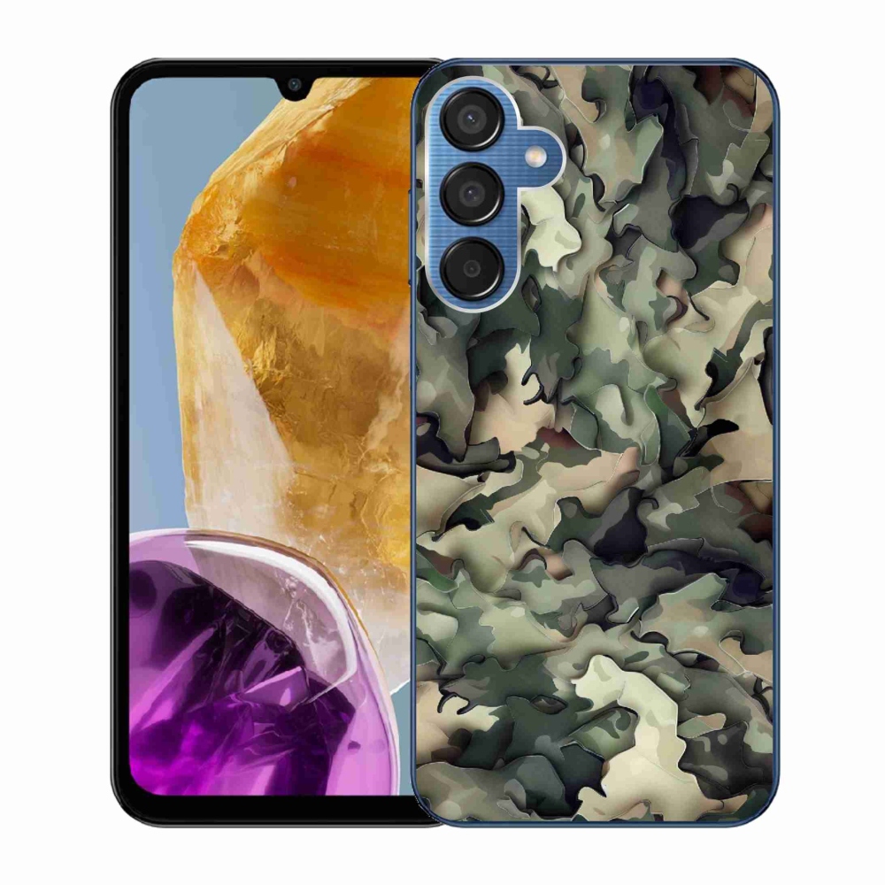 Zselés borítás mmCase Samsung Galaxy M15 5G - terepszínű minta 9