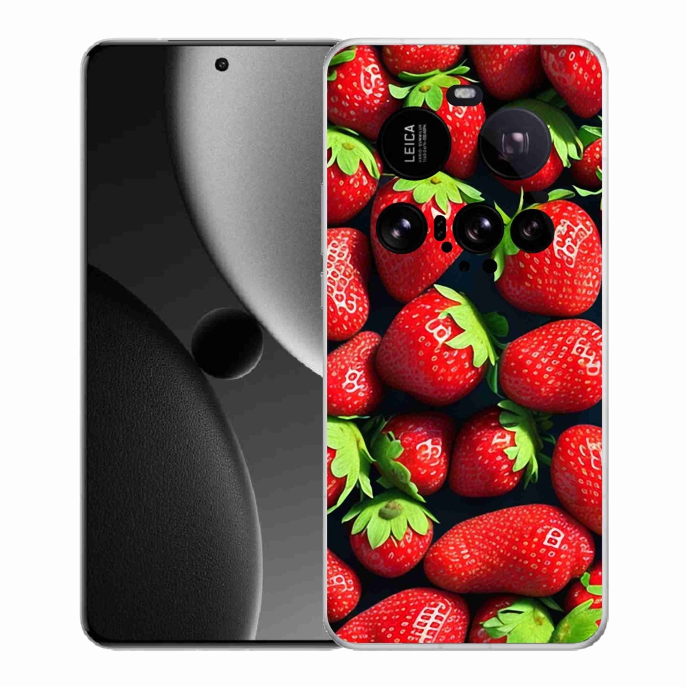 Gél borítás mmCase a Xiaomi 15 Ultra számára - eper