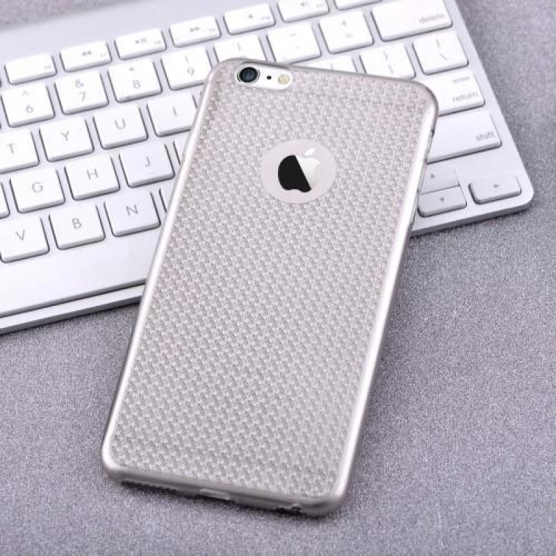 Bling zselés tok iPhone 6s Plus és 6 Plus készülékhez - ezüst színben