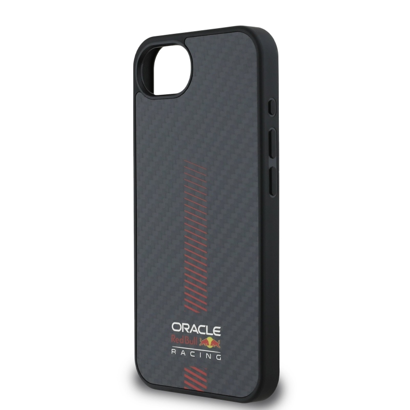 Red Bull Carbon Powerbar MagSafe MagSafe hátlap iPhone 16e készülékhez Fekete