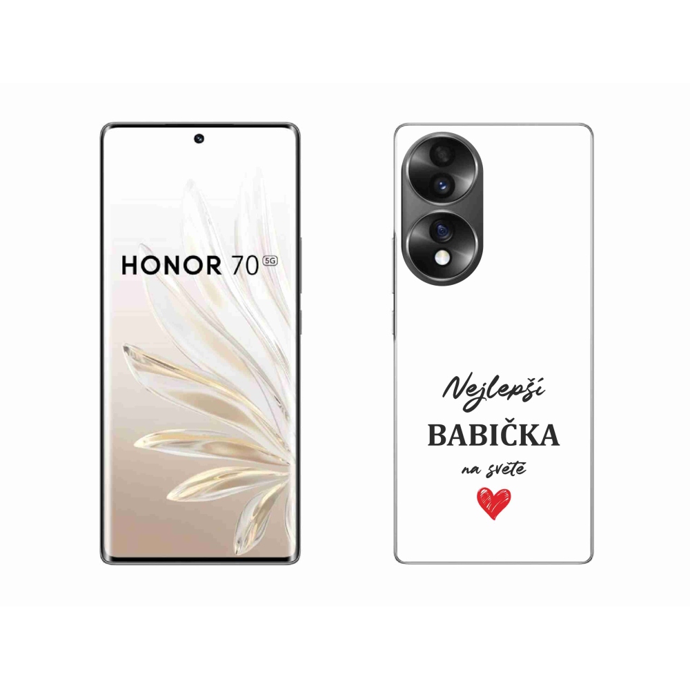 Gél borítás mmCase a Honor 70 készülékhez - Best Grandma 1 fehér háttér