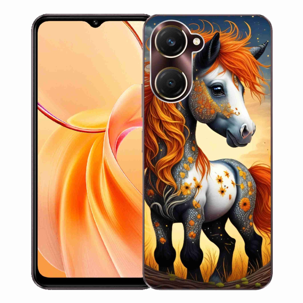 Zselés borítás mmCase a Vivo Y28s 5G-hez - színes póni