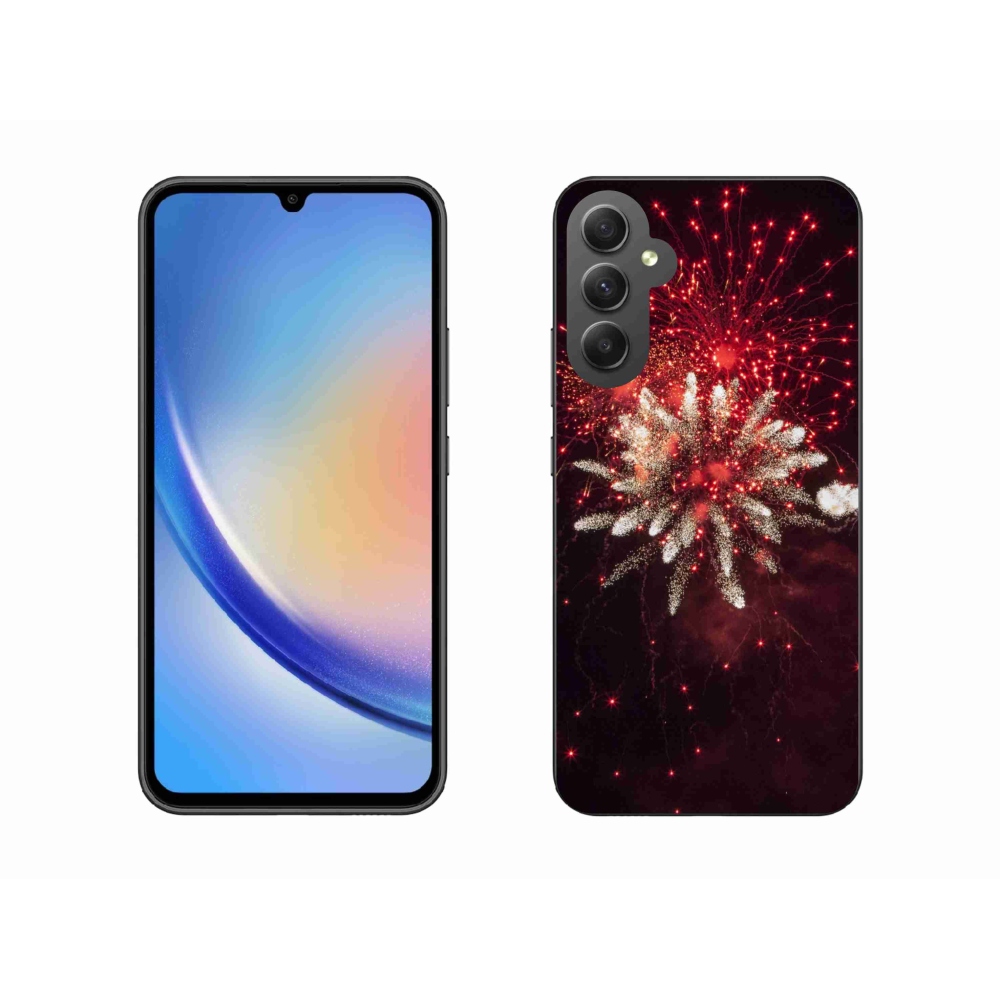 Gél borítás mmCase Samsung Galaxy A34 5G - tűzijáték