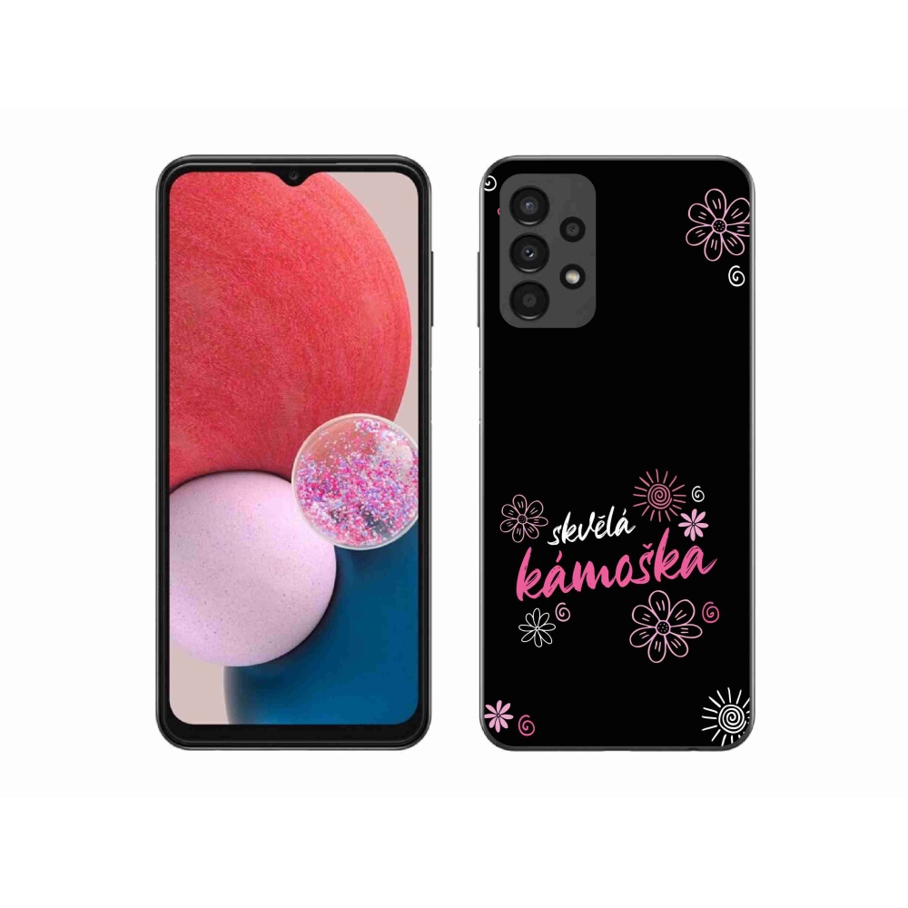 Gél borító mmCase Samsung Galaxy A13 4G - nagyszerű haver fekete háttérrel