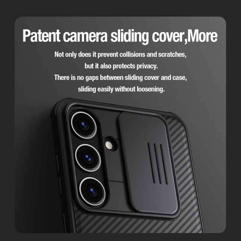 Nillkin CamShield PRO mágneses hátlap a Samsung Galaxy S24+ készülékhez Fekete