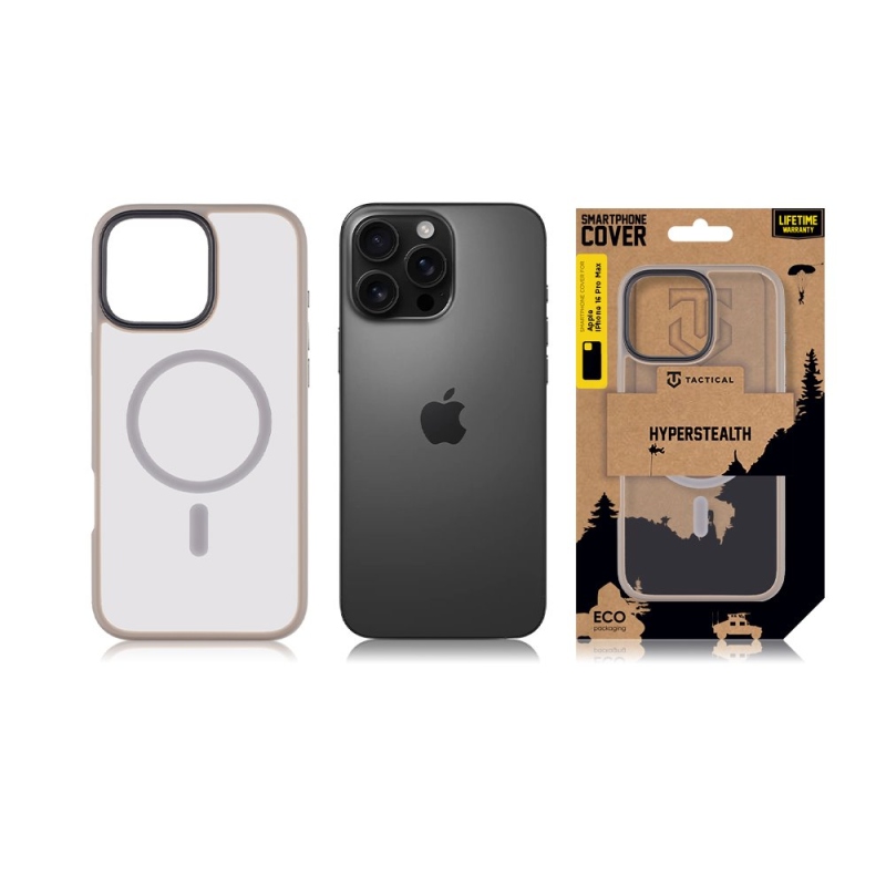 Taktikai MagForce Hyperstealth védőburkolat iPhone 16 Pro Max készülékhez Világosszürke