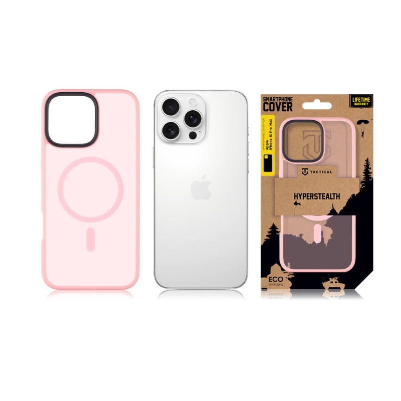 Taktikai MagForce Hyperstealth borító iPhone 16 Pro Max készülékhez Rózsaszín párduc