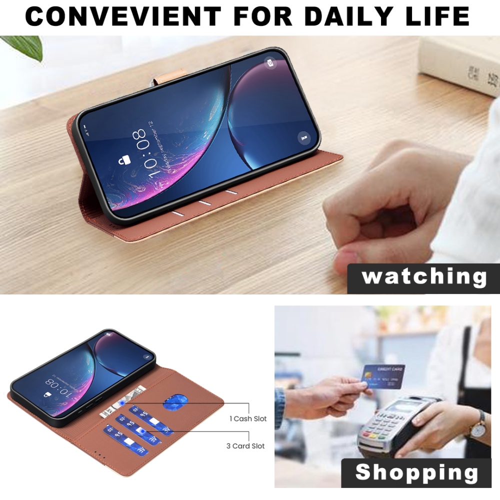 BNF DUO könyvtáska Xiaomi Redmi Note 15 Pro+ 5G - barna