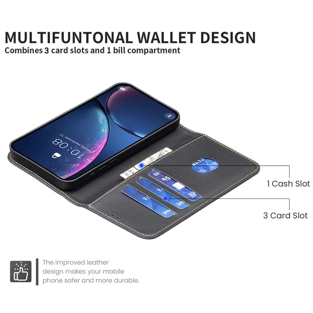 BNF könyvtáska Honor 400 Pro-hoz - fekete