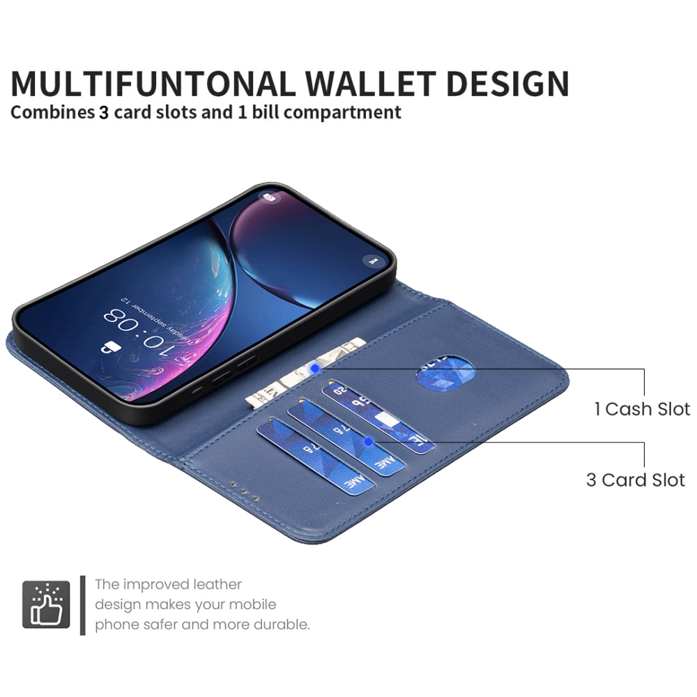 BNF könyvtáska Honor 400 Pro-hoz - kék