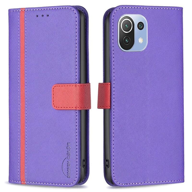BNF könyvtáska Xiaomi Mi 11 Lite 4G/5G/11 Lite 5G NE - lila