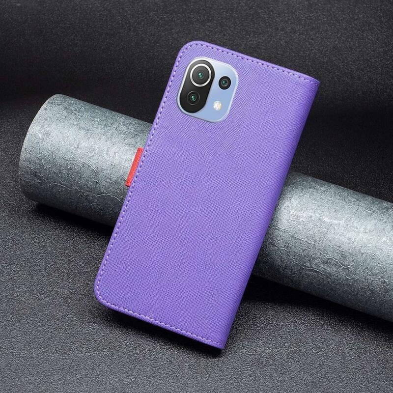BNF könyvtáska Xiaomi Mi 11 Lite 4G/5G/11 Lite 5G NE - lila