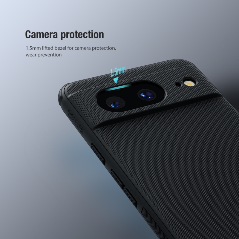 Nillkin Super Frosted PRO hátlap a Google Pixel 8-hoz Fekete