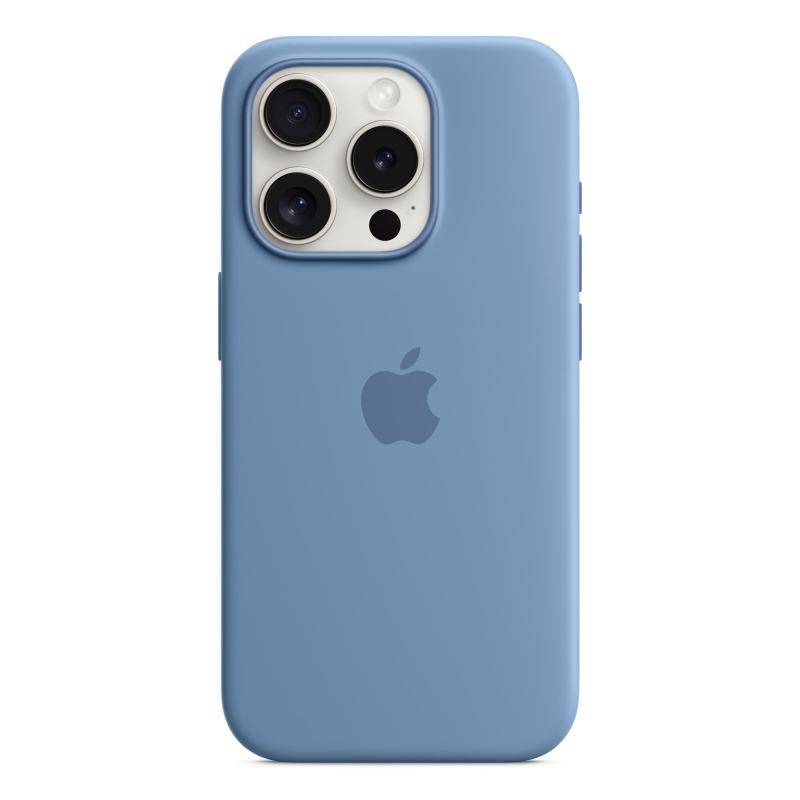 MT1L3FE/A Apple szilikon borítás, beleértve. Magsafe iPhone 15 Pro készülékhez Téli kék