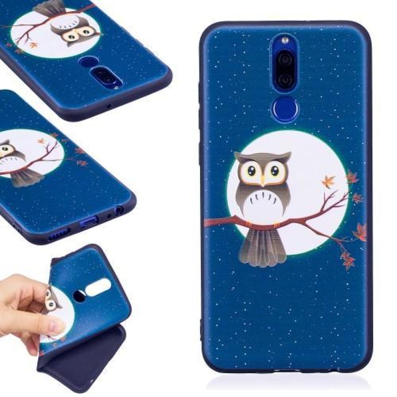 Bossi zselés tok Huawei Mate 10 Lite készülékhez - bagoly egy ágon