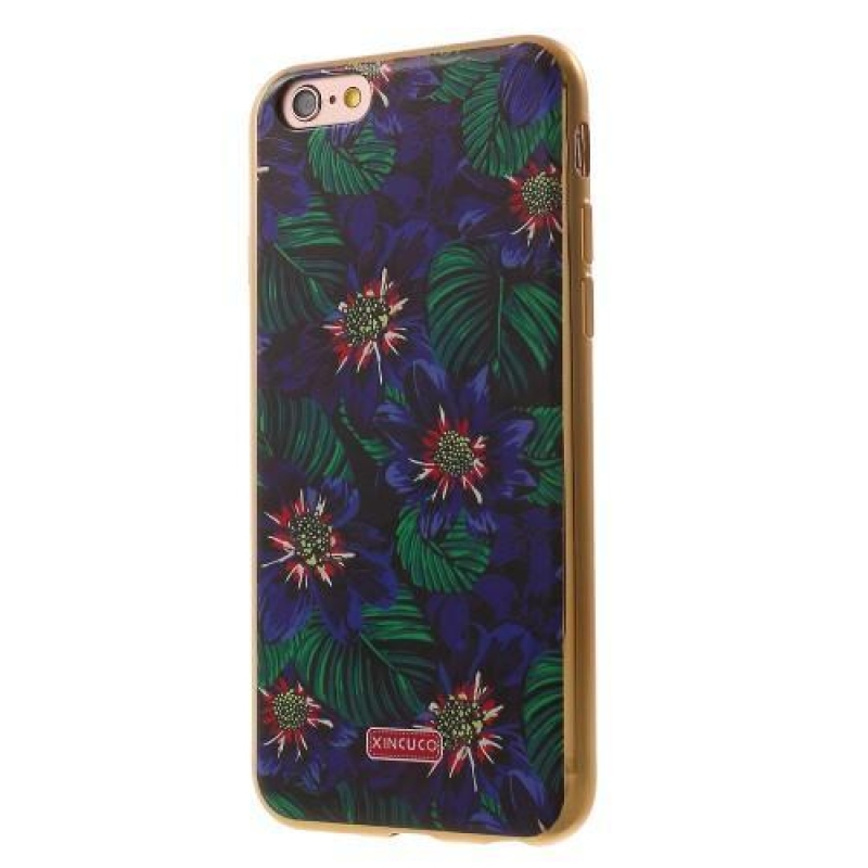 Bossi vékony zselés tok iPhone 6 Plus és iPhone 6s Plus készülékhez - lila virágok