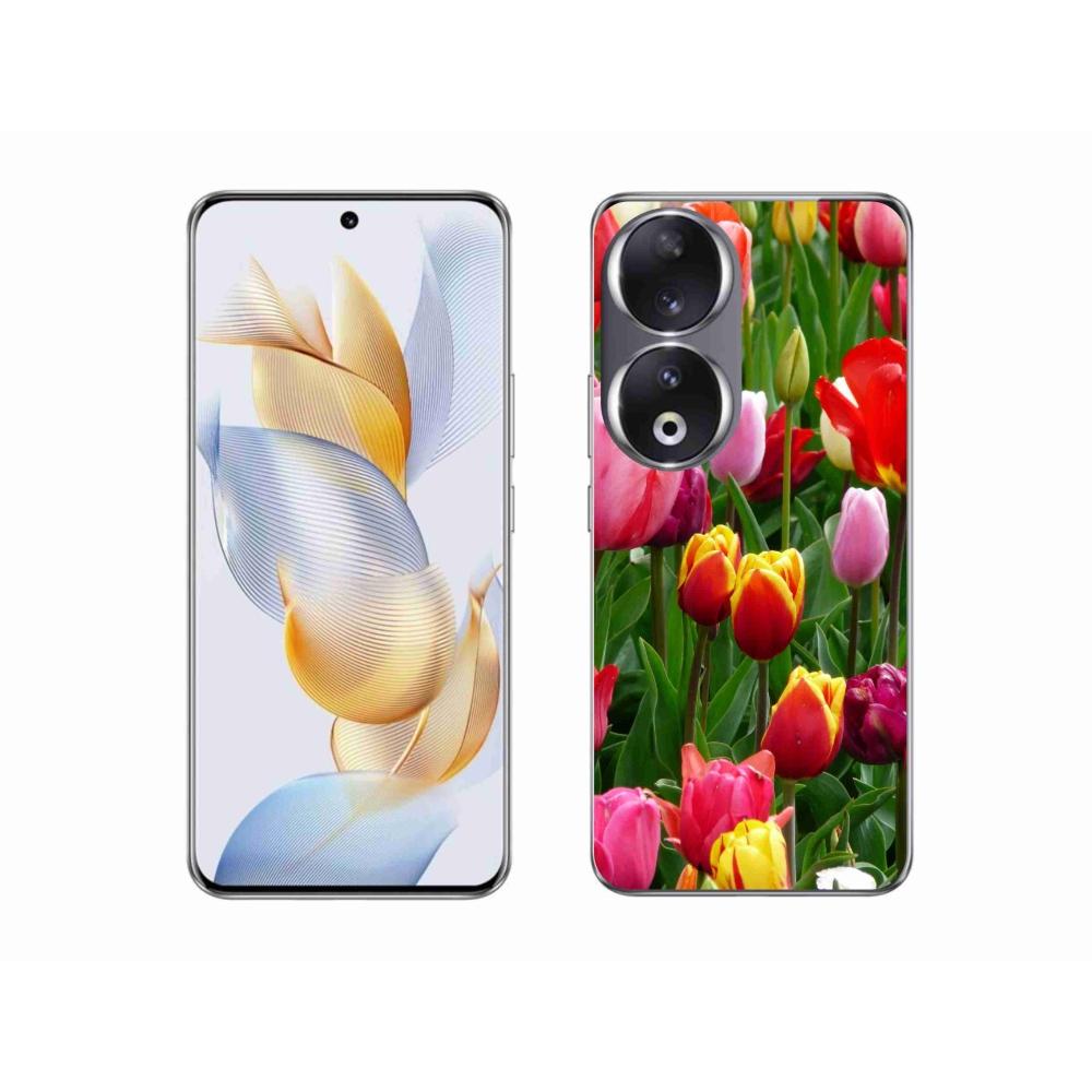 Zselés borítás mmCase a Honor 90-hez - tulipánok