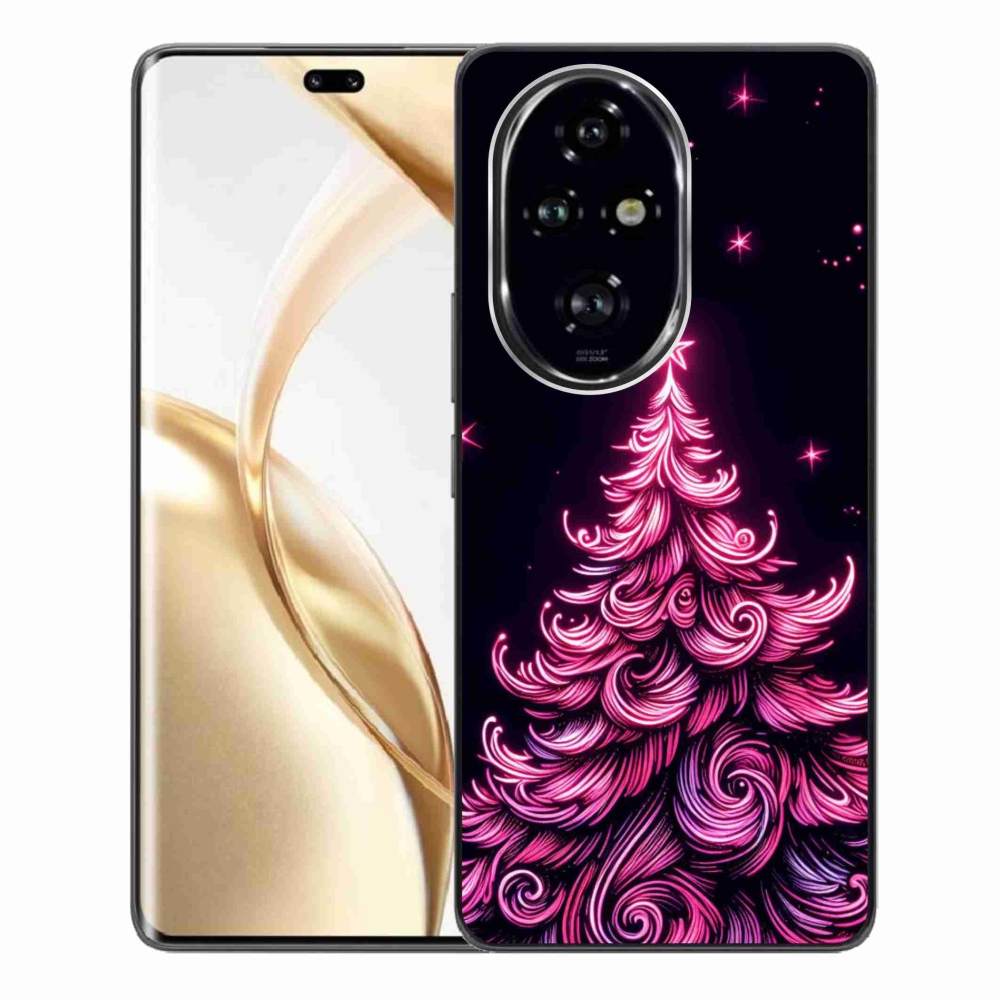 Gél borítás mmCase a Honor 200 Pro 5G számára - neon karácsonyfa 2