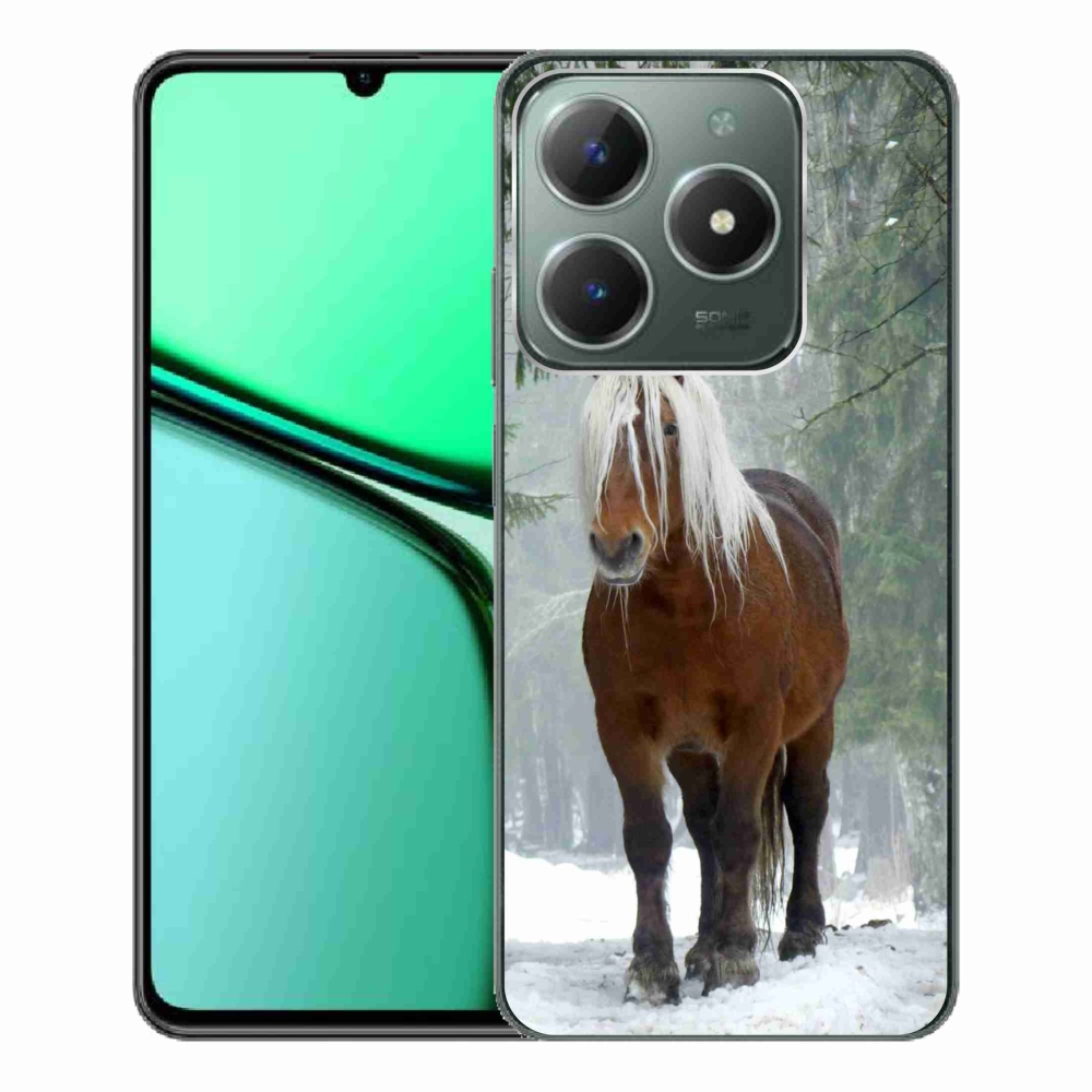Gél tok mmCase a Realme C61 készülékhez - ló az erdőben