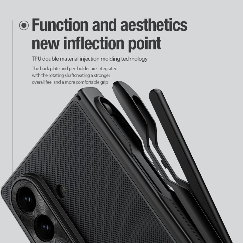 Nillkin Super Frosted FOLD mágneses tolltartó hátlap Samsung Galaxy Z Fold 7 Fekete fekete