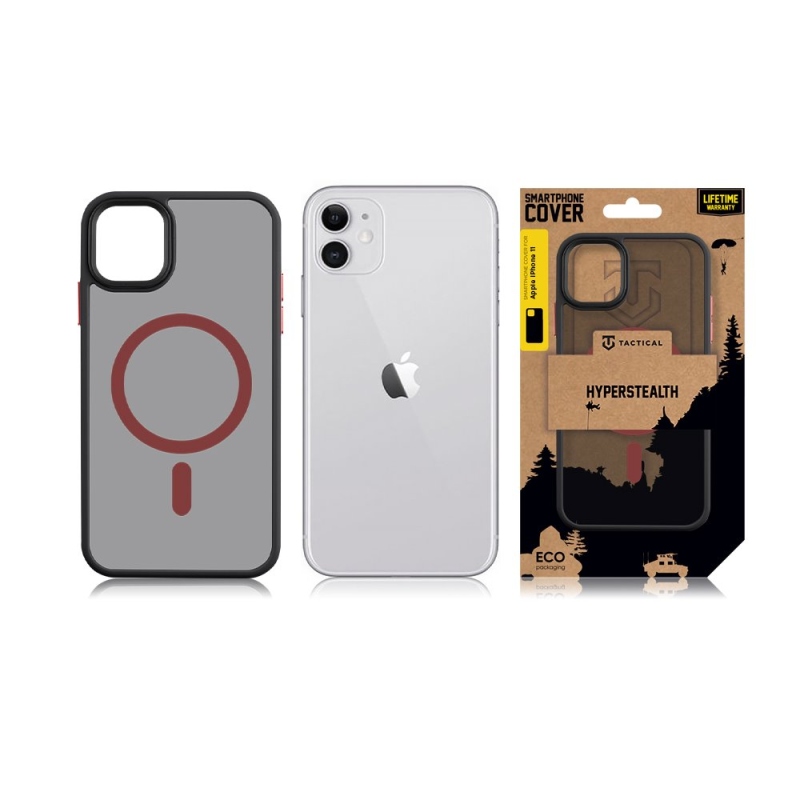 Tactical MagForce Hyperstealth 2.0 borító iPhone 11 készülékhez Fekete/Vörös