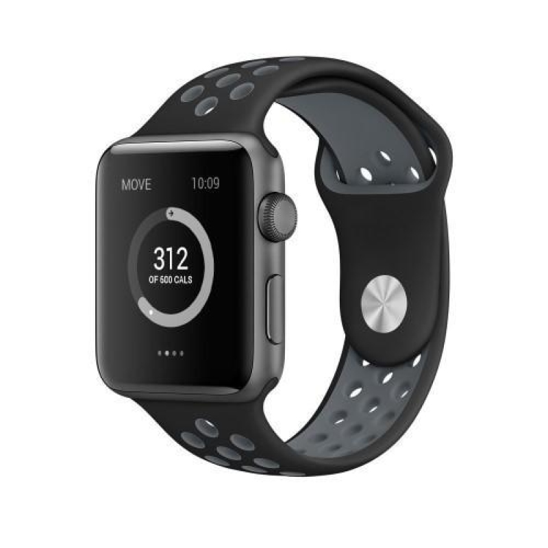 Breat szilikon szíj Apple Watch 38mm-es órához - szürke
