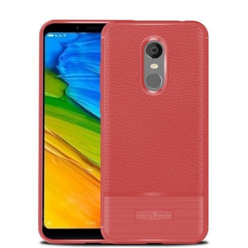 Ecsettel tartós zselés tok Xiaomi Redmi 5 Plus - piros