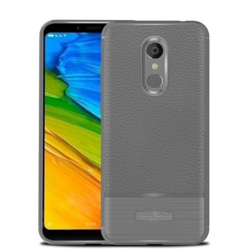 Ecsettel tartós zselés tok Xiaomi Redmi 5 - szürke
